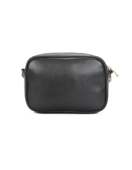 Borsa a tracolla in pelle Braccialini Jinny, nera