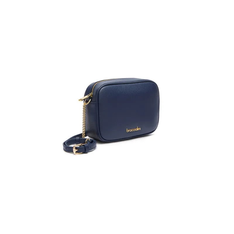 Borsa a tracolla in pelle Braccialini Jinny, blu 2