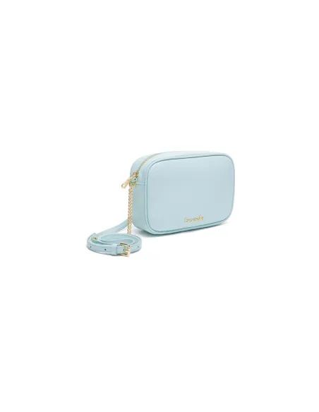 Braccialini Jinny leather cross-body bag, light blue