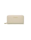 Damen Ledergeldbörse mit Reißverschluss Braccialini, beige