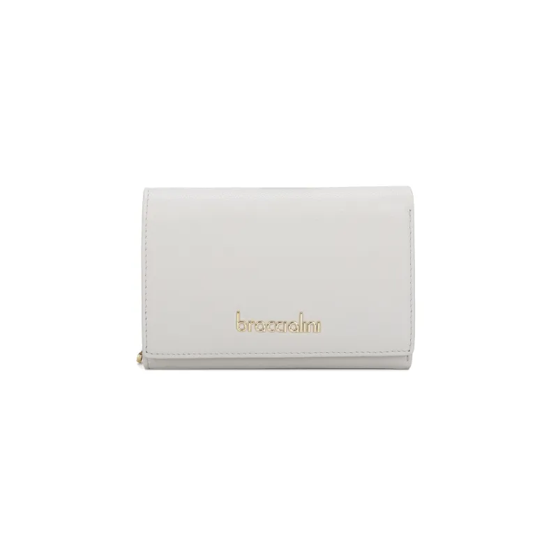 Portafogli donna piccolo in pelle Braccialini basic, grigio