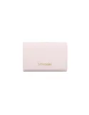 Braccialini basic small leather women's wallet, light pink