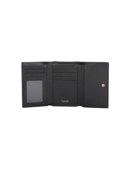 Portafogli donna piccolo in pelle Braccialini basic, nero