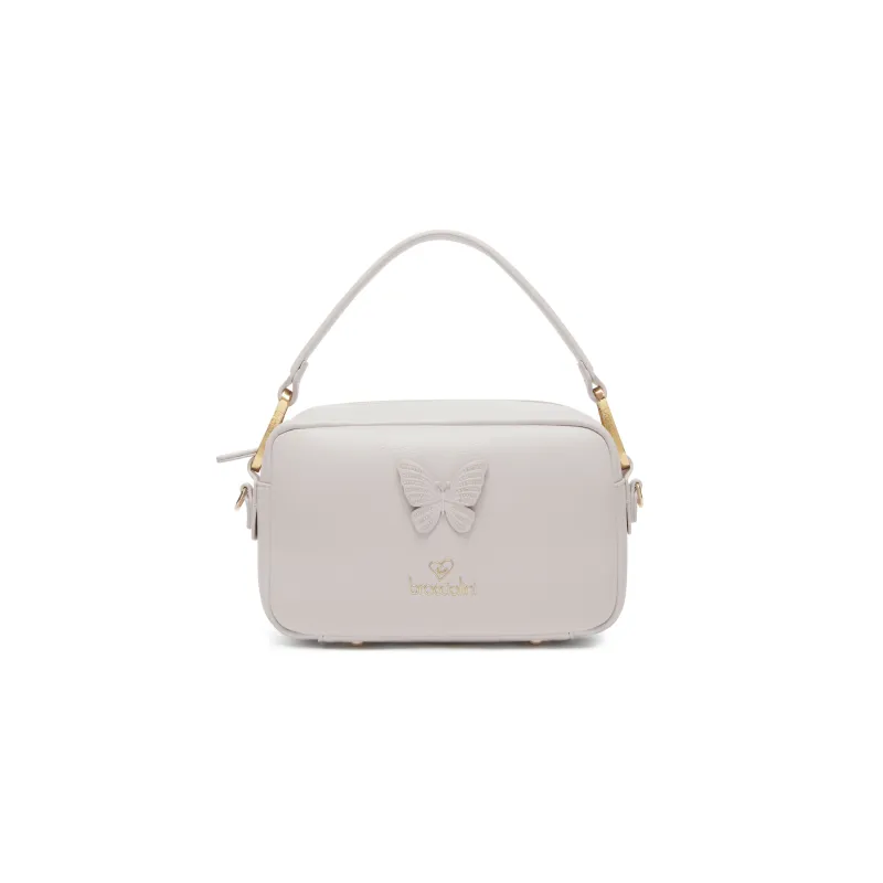 Braccialini Jinny Mix cross-body bag, light grey