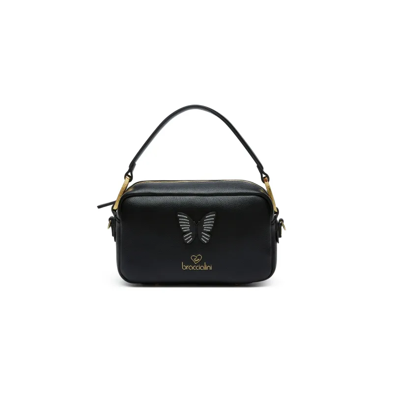 Braccialini Jinny Mix cross-body bag, black