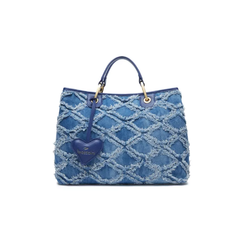 Braccialini Beth Jeans handbag, blue