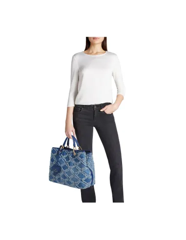 Braccialini Beth Jeans handbag, blue
