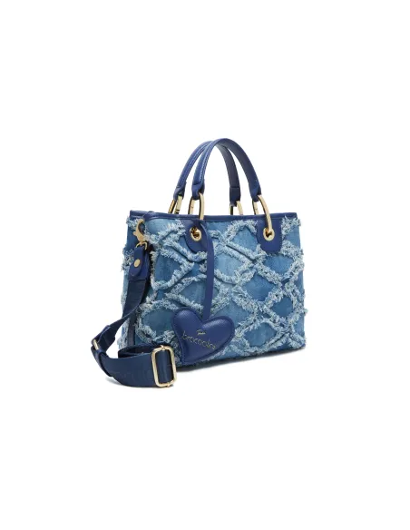 Braccialini Beth Jeans medium handbag, blue
