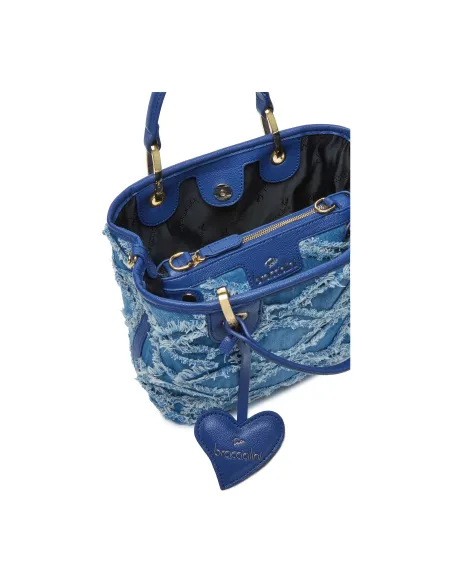 Braccialini Beth Jeans medium handbag, blue