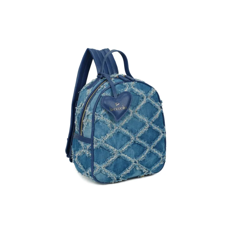 Braccialini Beth Jeans women's backpack, Blue 2