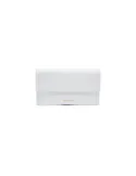 Braccialini Jimmy leather clutch bag, white
