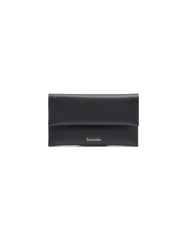 Braccialini Jimmy leather clutch bag,...