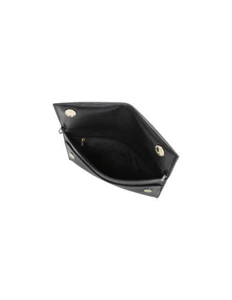 Braccialini Jimmy Leder-Clutch-Tasche, schwarz