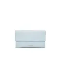 Braccialini Jimmy leather clutch bag, light blue