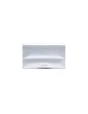 Braccialini Jimmy Leder-Clutch-Tasche, silber