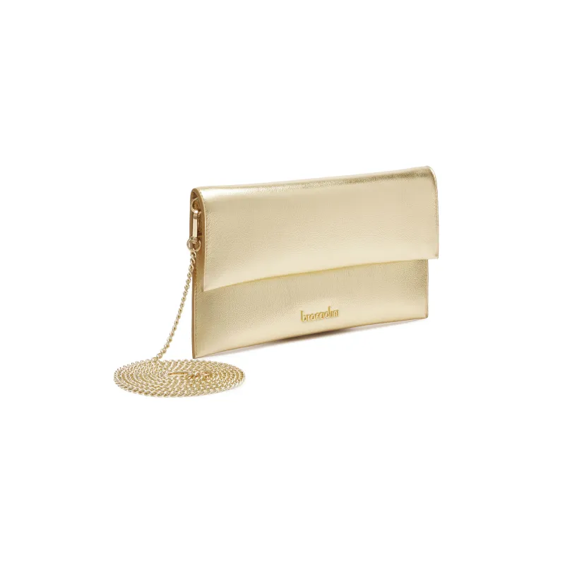 Bustina in pelle Braccialini Jinny, oro 2