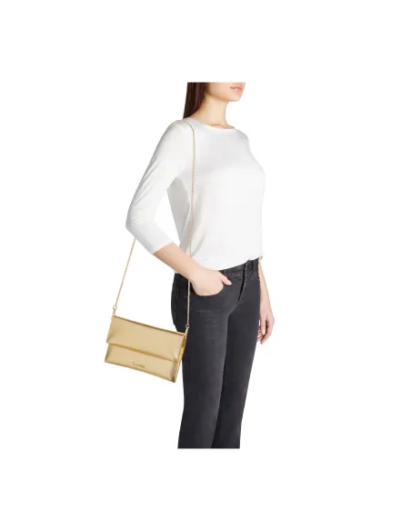 Bustina in pelle Braccialini Jinny, oro