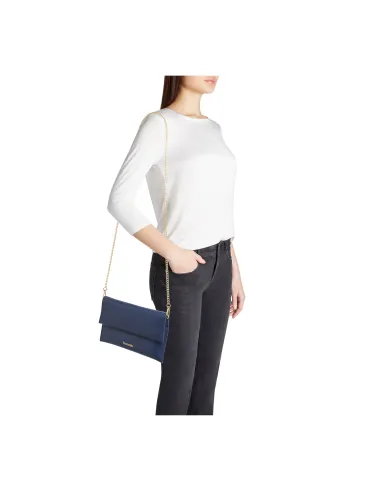 Bustina in pelle Braccialini Jinny, blu