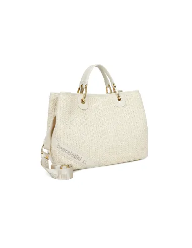 Braccialini Beth Tricot Handtasche, weiß