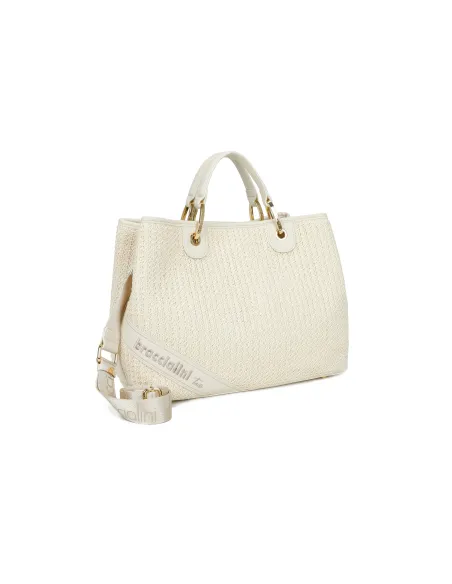 Braccialini Beth Tricot Handtasche, weiß