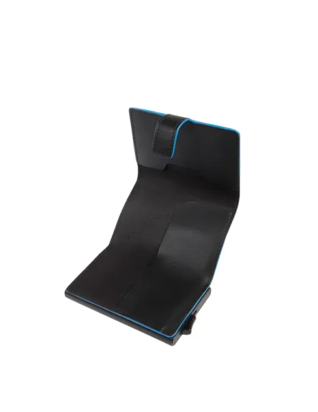 Banknoten- und Kreditkartenetui mit Schiebesystem Piquadro Atlas, schwarz