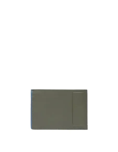 Portafogli uomo con porta monete e porta documenti Piquadro Atlas, verde