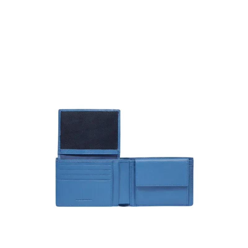 Piquadro Atlas leather men's wallet, avio