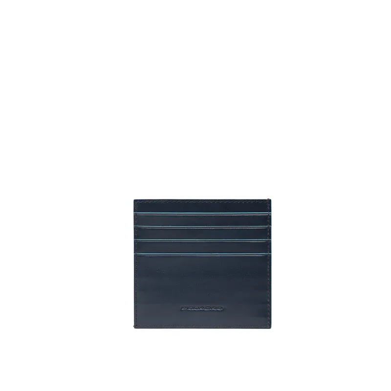 Piquadro Blue Square slim leather men's credit card... 2