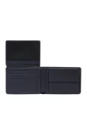 Piquadro Cronus leather wallet, blue
