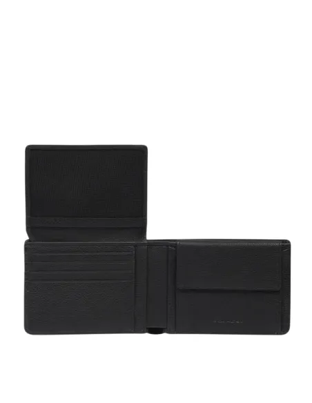 Piquadro Cronus leather wallet, black