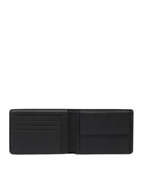 Piquadro Cronus leather wallet, black