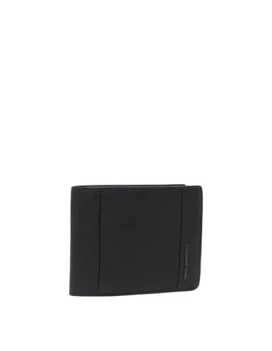 Piquadro Cronus leather wallet, black