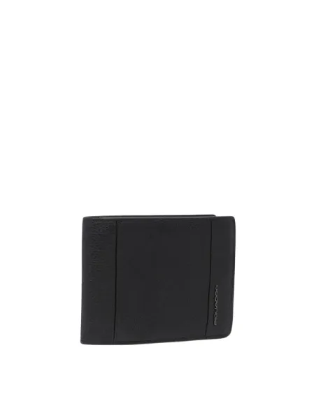 Piquadro Cronus leather wallet, black