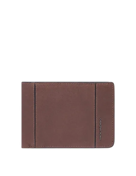 Piquadro Cronus Geldbörse aus Leder, braun