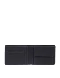 Herren Ledergeldbörse mit Münzfach Piquadro Cronus, blau