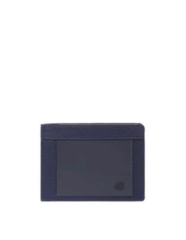 Portafogli uomo in tessuto e pelle...