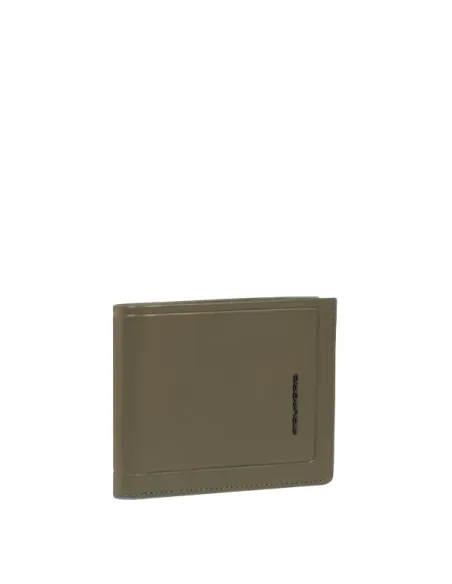 Portafogli uomo con porta monete Piquadro Atlas, verde