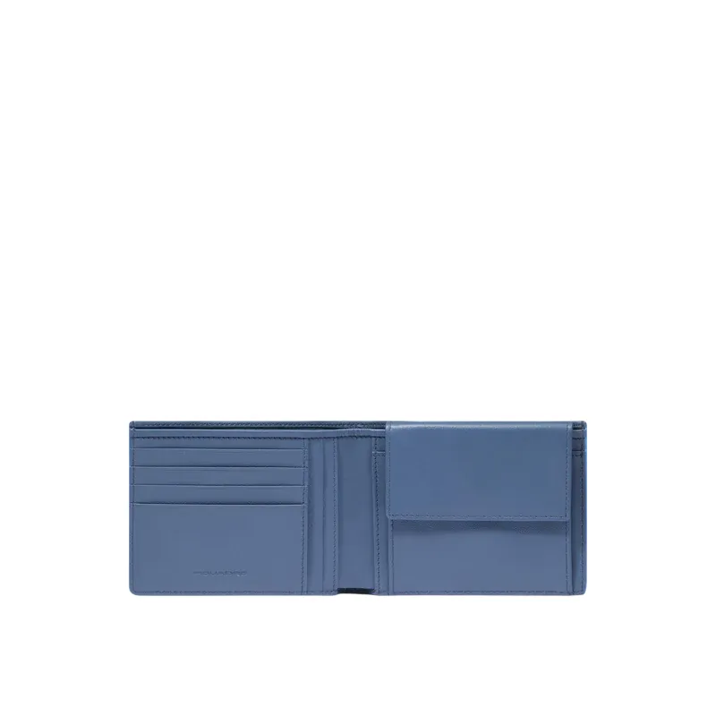 Portafogli uomo con porta monete Piquadro Atlas, avio