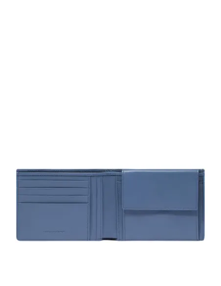 Portafogli uomo con porta monete Piquadro Atlas, avio