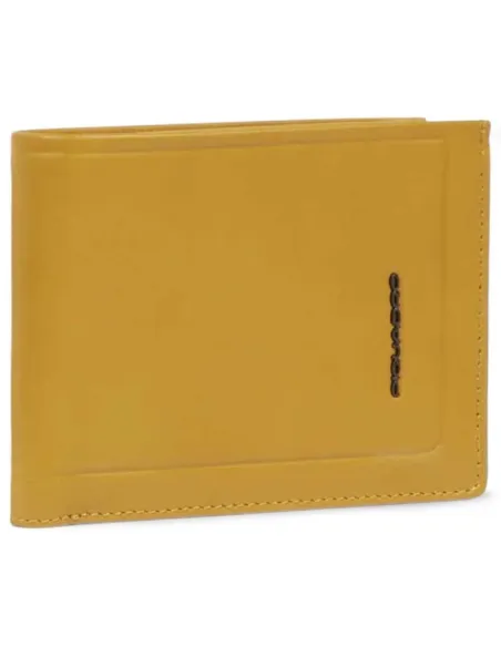 Portafogli uomo con porta monete Piquadro Atlas, giallo