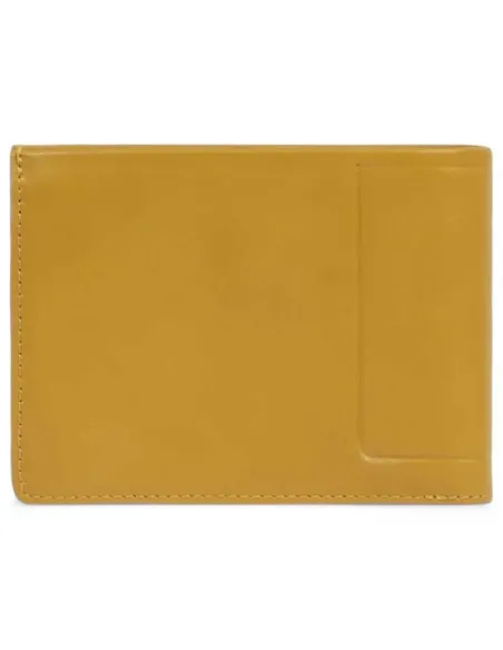 Portafogli uomo con porta monete Piquadro Atlas, giallo