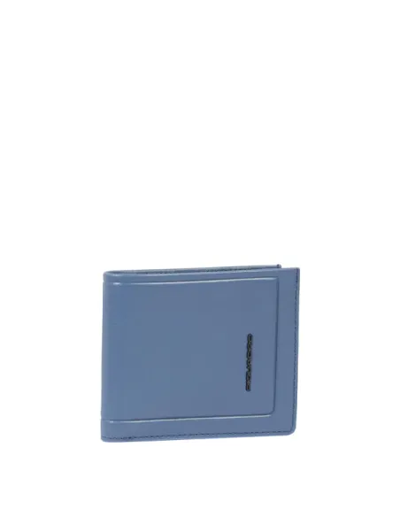Piquadro Atlas slim wallet with removable document holder, avio