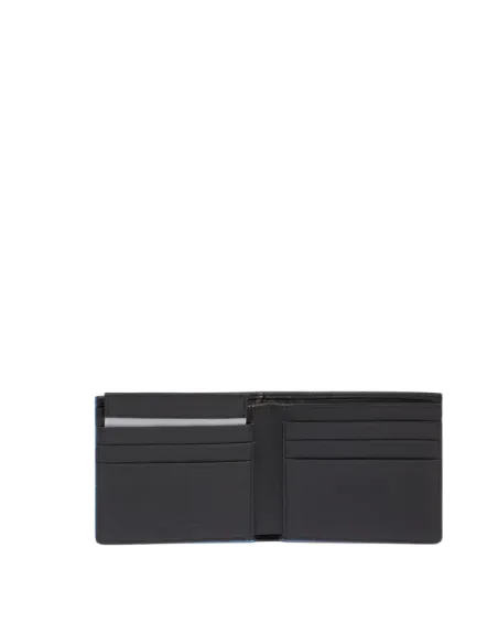 Piquadro Atlas slim wallet with removable document holder, black
