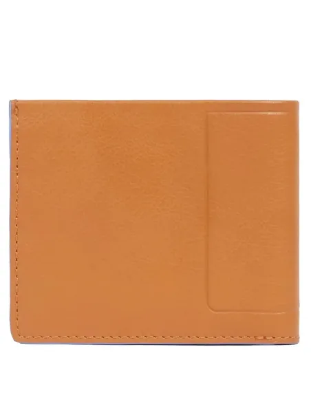 Portafogli uomo sottile con porta documenti rimovibile Piquadro Atlas, arancio