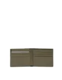 Piquadro Atlas slim wallet with removable document holder, green