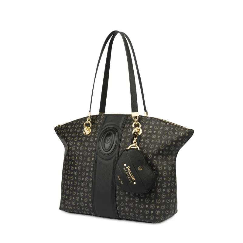 Pollini 70th anniversary shopping bag, black 2