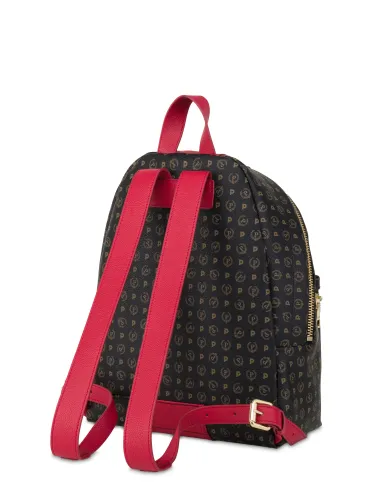 Pollini women's backpack, black-red