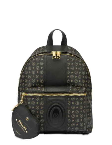 Pollini Damen-Rucksack, schwarz