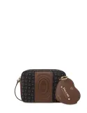Pollini Heritage Umhängetasche, schwarz-braun