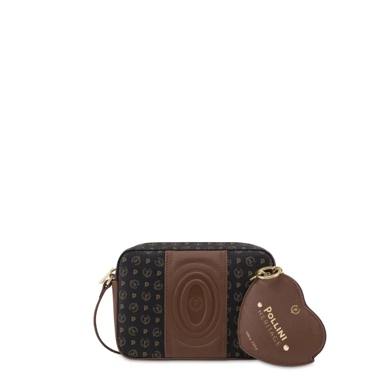 Pollini Heritage cross-body bag, black-brown